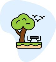 park vector pictogram