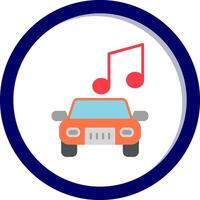 auto muziek- vector icoon