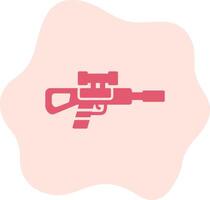 sniper rifle vector icon