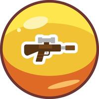 sniper rifle vector icon