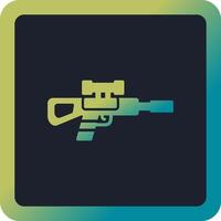sniper rifle vector icon