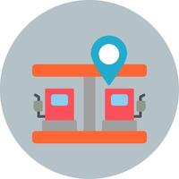 gas- station pin vector icoon