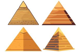 Egyptische piramides oriëntatiepunt, egyptisch piramides vector