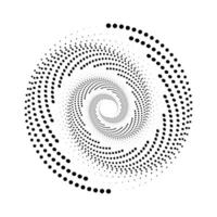 halftone circulaire stippel kaders set. cirkel dots geïsoleerd Aan de wit achtergrond. logo ontwerp element voor medisch, behandeling, kunstmatig. ronde grens gebruik makend van halftone cirkel dots textuur. vector