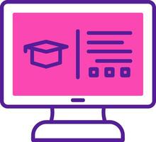 online onderwijs vector icoon