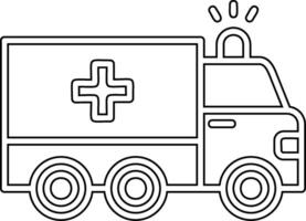 ambulance vector pictogram