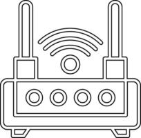 Wifi router vector icoon