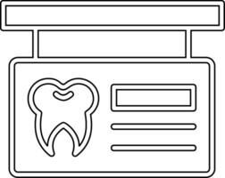 kliniek uithangbord vector icoon