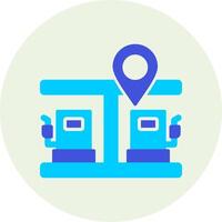 gas- station pin vector icoon