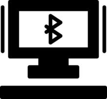 bluetooth glyph-pictogram vector