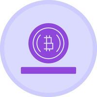 bitcoin veelkleurig cirkel icoon vector
