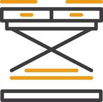 tafel glyph cirkel icoon vector