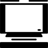 televisie glyph-pictogram vector