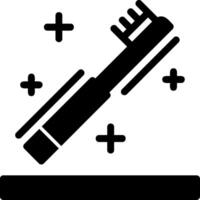 tandenborstel glyph icoon vector