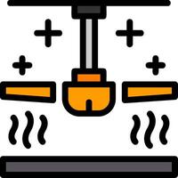 plafond ventilator lijn gevulde icoon vector