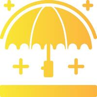 paraplu solide multi helling icoon vector