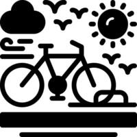 fiets rek glyph icoon vector