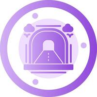 tunnel glyph helling icoon vector