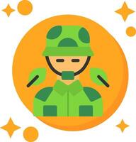 camouflage staart kleur icoon vector