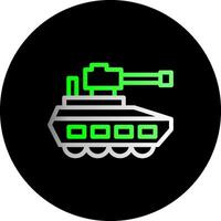 tank dubbel helling cirkel icoon vector