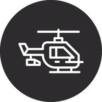 helikopter omgekeerd icoon vector