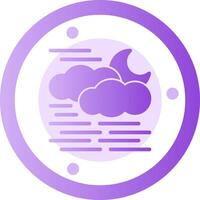 mist glyph helling icoon vector