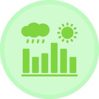 klimaat gegevens veelkleurig cirkel icoon vector