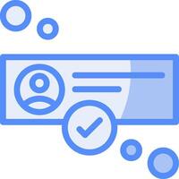 online toestand lijn gevulde blauw icoon vector