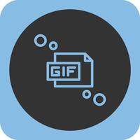 gif lineair ronde icoon vector