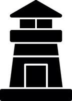 vuurtoren glyph-pictogram vector