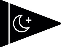 nautische vlag glyph icoon vector