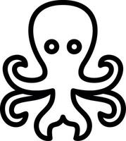 Octopus lijn icoon vector