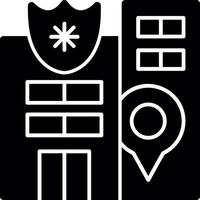 glyph-pictogram politiebureau vector