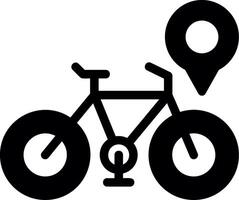 fiets glyph icoon vector