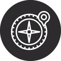 kompas omgekeerd icoon vector