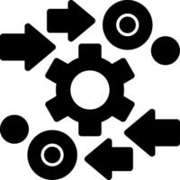 automatisering glyph-pictogram vector