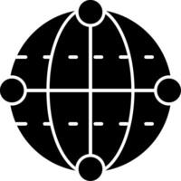 quantum algoritme glyph icoon vector