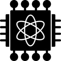 quantum bewerker glyph icoon vector