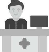 receptioniste vector icon