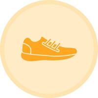 sneaker veelkleurig cirkel icoon vector