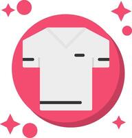 t-shirt staart kleur icoon vector