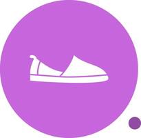 espadrilles glyph schaduw icoon vector