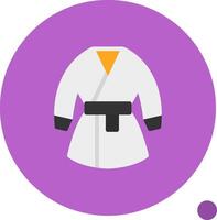 kimono vlak schaduw icoon vector