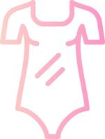 bodysuit lineair helling icoon vector