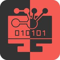 byte optillen rood omgekeerd icoon vector