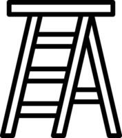 ladder lijn icoon vector