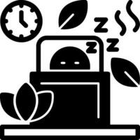 slaap glyph icoon vector