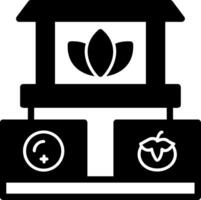 boer markt glyph icoon vector