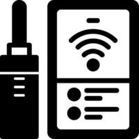 wifi-verbinding glyph-pictogram vector