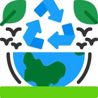 recycle symbool vlak icoon vector